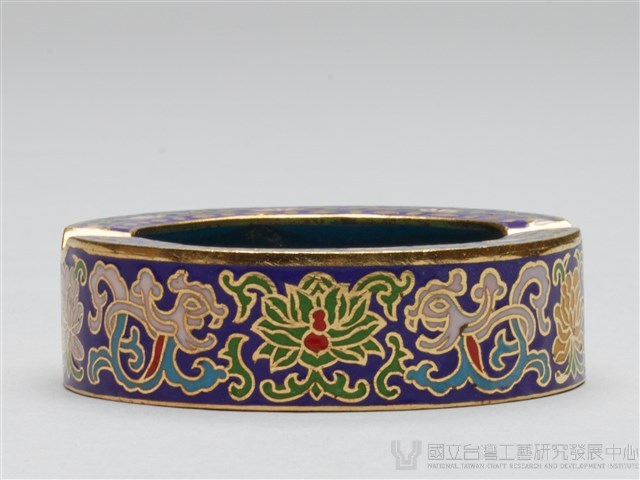 景泰藍圓形煙灰缸藏品圖，第4張