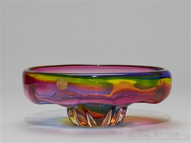 七彩琉璃圓盤藏品圖，第4張