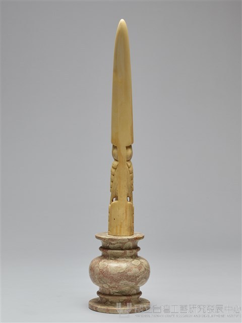 人面頭像大象牙雕藏品圖，第3張
