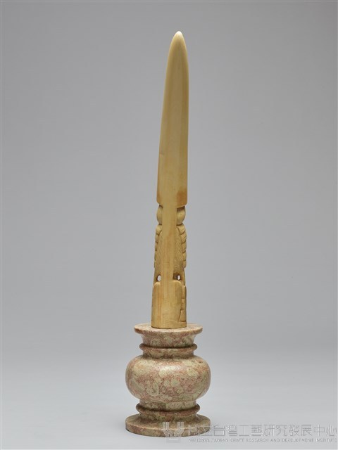 人面頭像大象牙雕藏品圖，第3張