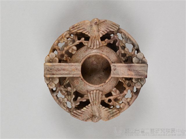 壽山石雕刻煙灰缸藏品圖，第6張