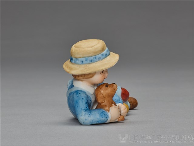 雀斑人形/臥姿男孩與犬藏品圖，第6張