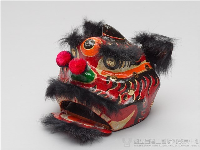 黑角紅獅獅頭(小)藏品圖，第1張