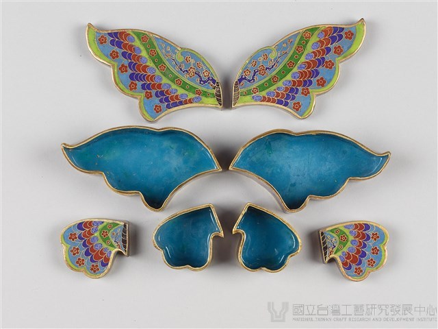 景泰藍蝴蝶拼盒藏品圖，第5張