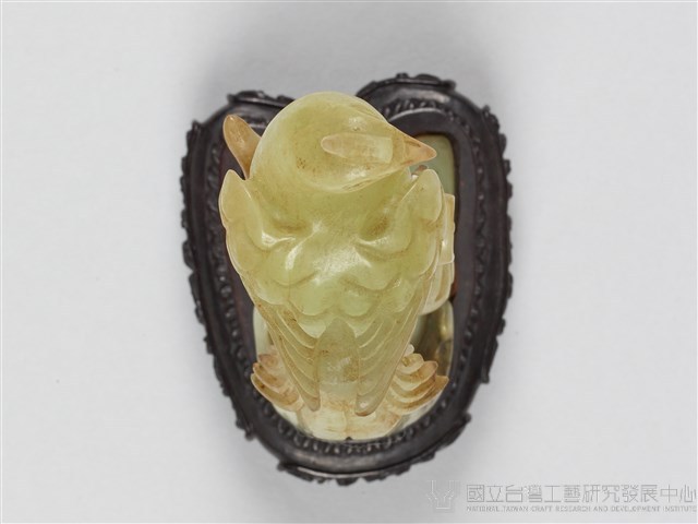 有鳳來儀成對玉器之二（頭向右、樹幹無褐斑）藏品圖，第6張