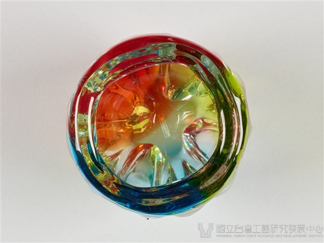 七彩琉璃花瓶藏品圖，第6張