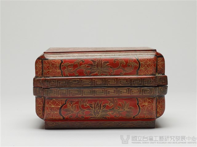 倭角方形漆盒藏品圖，第5張