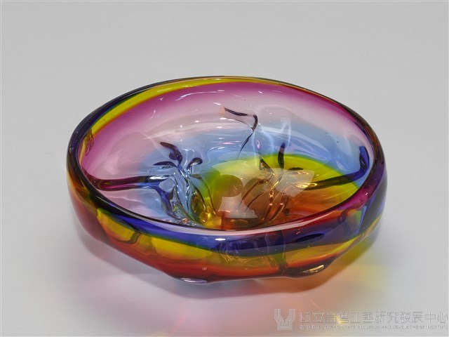 七彩琉璃圓盤藏品圖，第1張