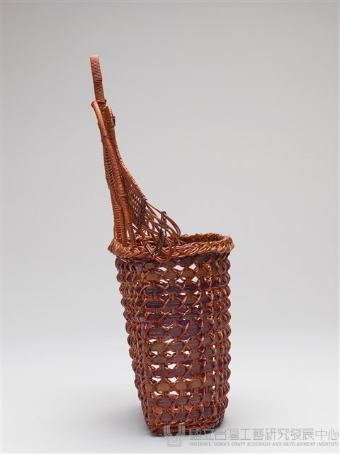 竹編染色雙鳥容器藏品圖，第4張