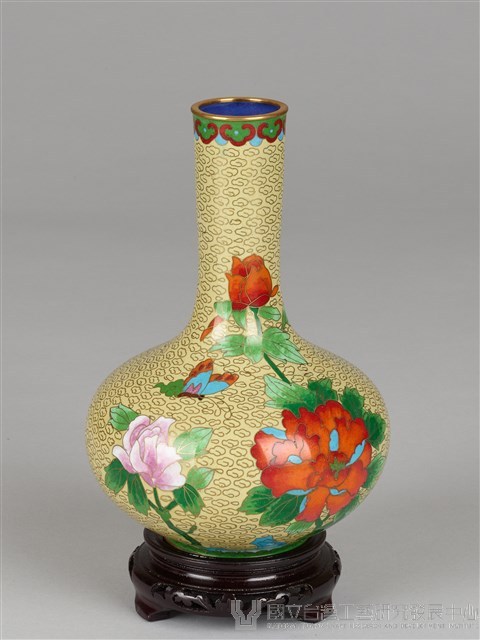 牡丹花瓶(乙對)-右紅藏品圖，第5張