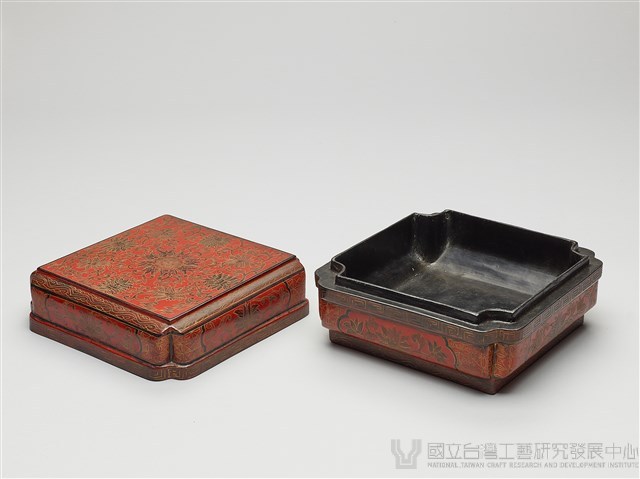倭角方形漆盒藏品圖，第6張