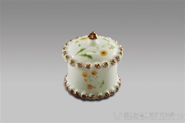 黃玫瑰圓形小寶盒藏品圖，第1張
