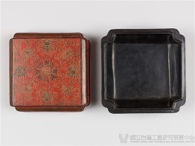 倭角方形漆盒藏品圖，第8張