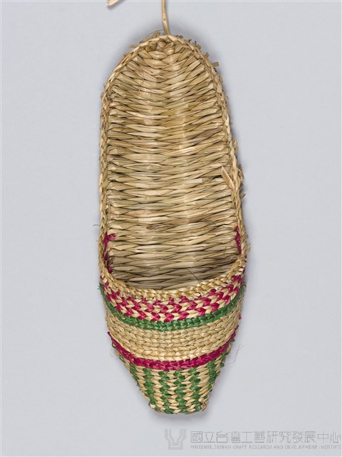 藺草拖鞋-女鞋‧右腳藏品圖，第1張