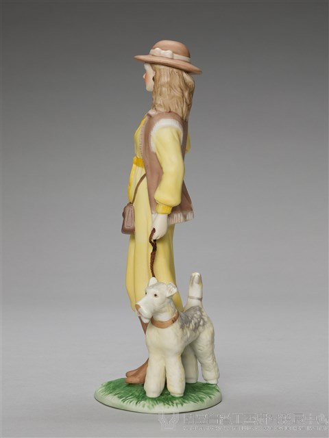 狩獵裝溜狗仕女藏品圖，第4張