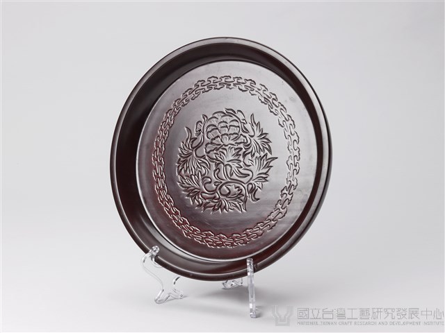 刻花圓漆盤藏品圖，第4張