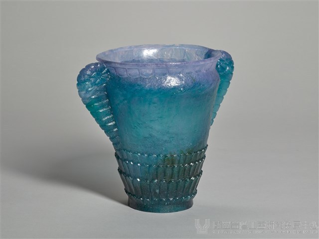 蕨耳脫蠟琉璃瓶藏品圖，第1張