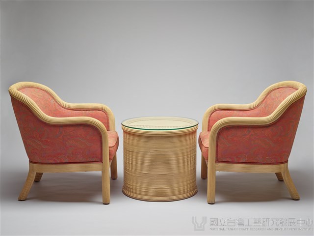 籐製單人扶手沙發椅組藏品圖，第2張