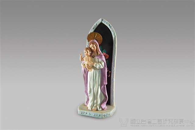 聖母透光鏡面夜燈藏品圖，第1張