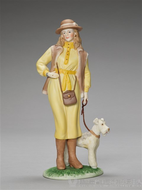 狩獵裝溜狗仕女藏品圖，第3張