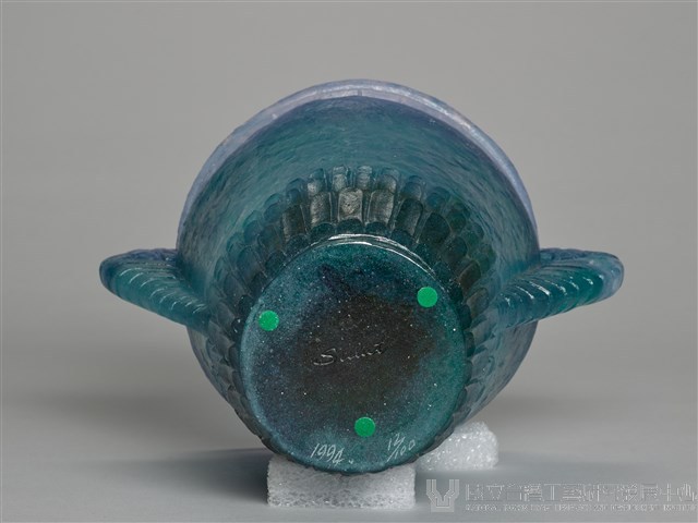 蕨耳脫蠟琉璃瓶藏品圖，第7張