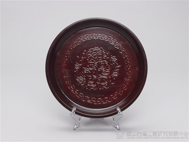 刻花圓漆盤藏品圖，第2張