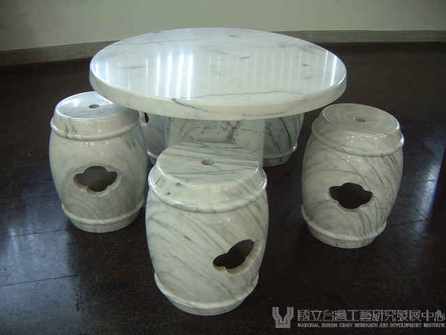 大理石桌椅組藏品圖，第1張