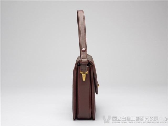 馬尾毛手織女用肩背包-(棕色)藏品圖，第5張