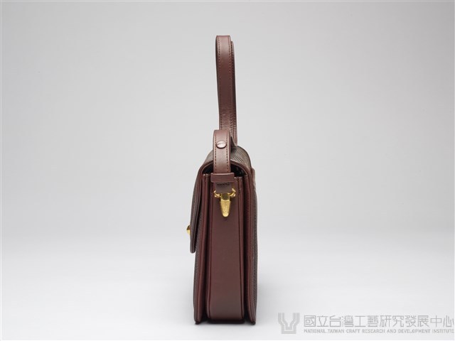 馬尾毛手織女用肩背包-(棕色)藏品圖，第4張