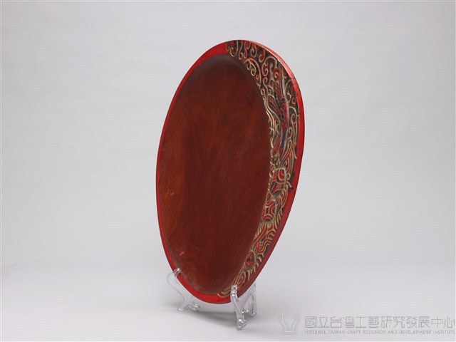 木雕漆盤藏品圖，第4張