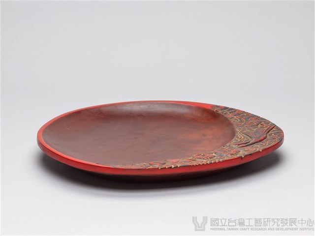 木雕漆盤藏品圖，第2張