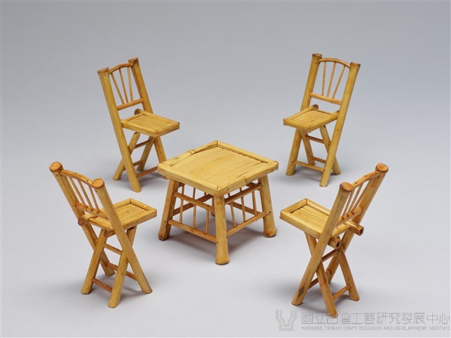 迷你竹家具－餐桌椅藏品圖，第1張