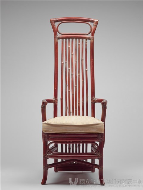 籐竹高背扶手椅藏品圖，第2張