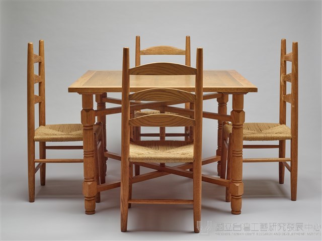 木製餐桌椅組藏品圖，第3張