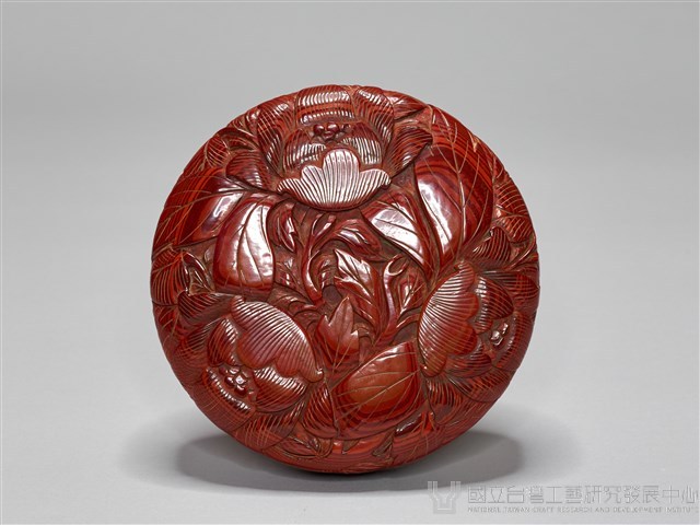 雕漆圓盒藏品圖，第8張