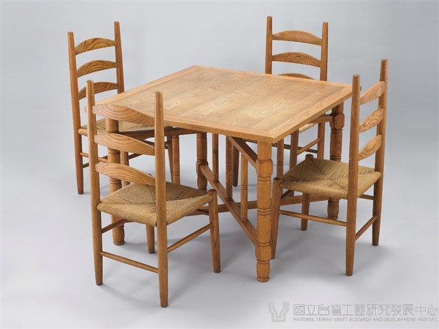 木製餐桌椅組藏品圖，第2張
