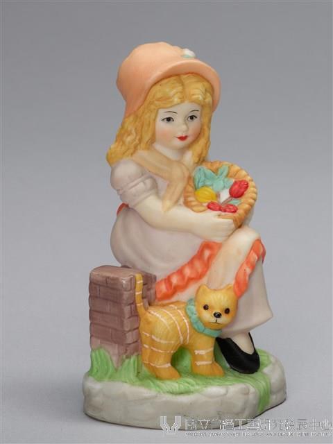 小孩系列：抱著花籃的金髮女孩藏品圖，第2張