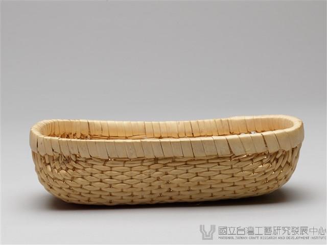 柳編橢圓盤藏品圖，第2張