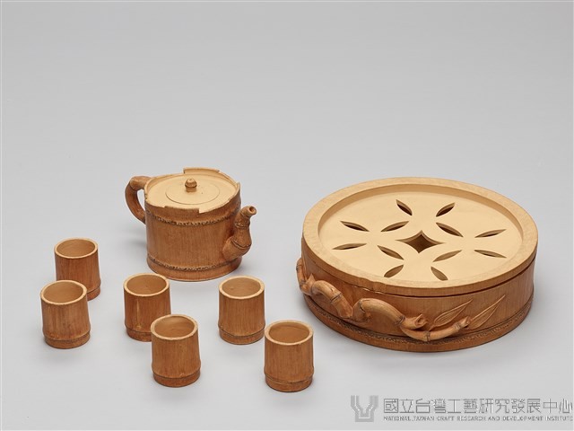 宜興陶仿竹茶具組藏品圖，第2張