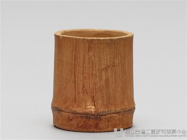 宜興陶仿竹茶具組-茶杯藏品圖，第2張