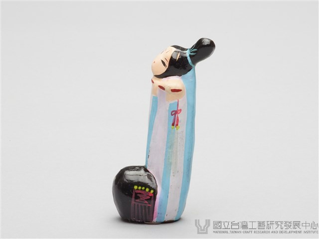 泥人張泥偶(一盒八個)-長笛女藏品圖，第2張