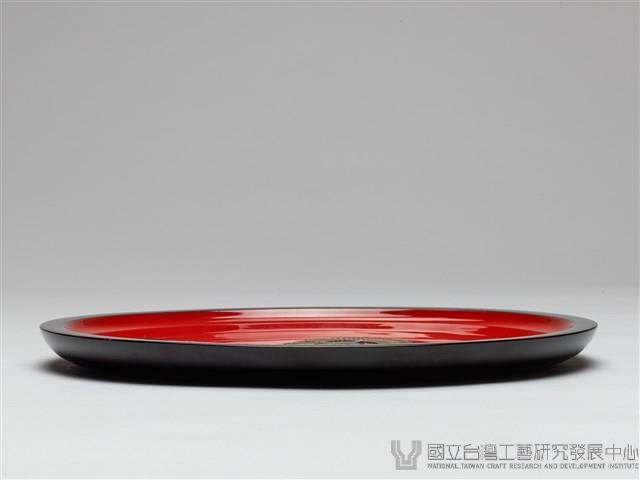 琉球漆器龍紋圓盤藏品圖，第2張
