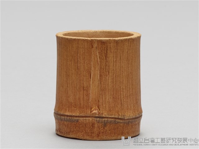 宜興陶仿竹茶具組-茶杯藏品圖，第2張