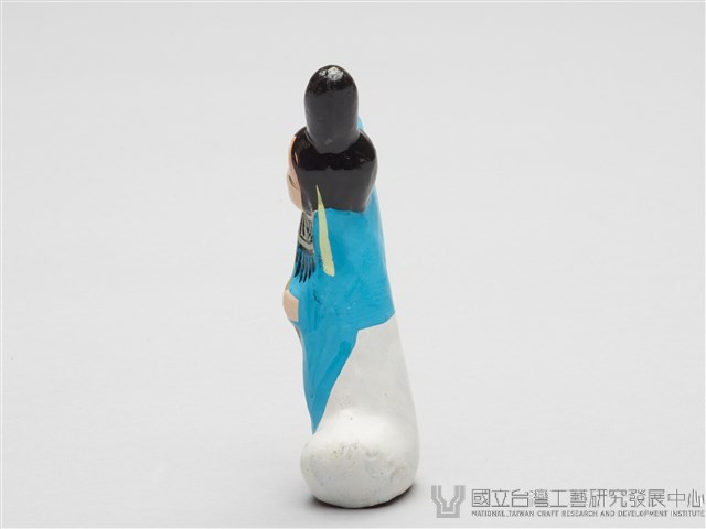 泥人張泥偶(一盒八個)-執扇仕女藏品圖，第2張