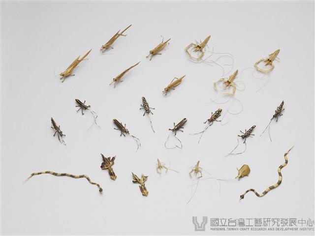 棕編昆蟲、魚蝦23個藏品圖，第2張