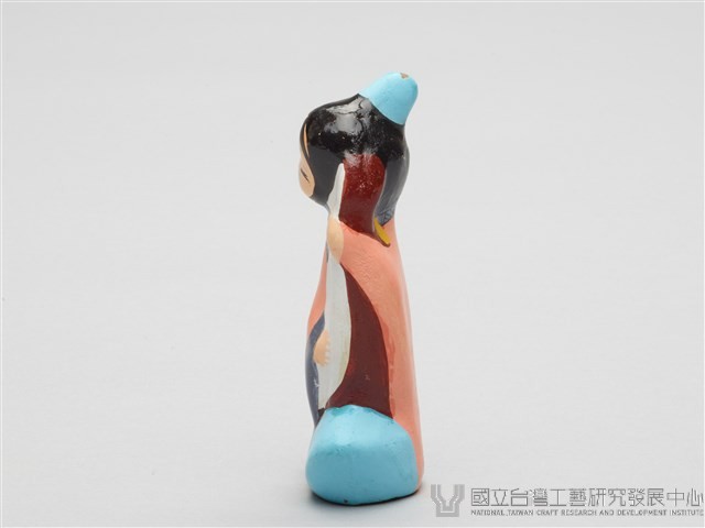 泥人張泥偶(一盒八個)-彈琵琶仕女藏品圖，第2張