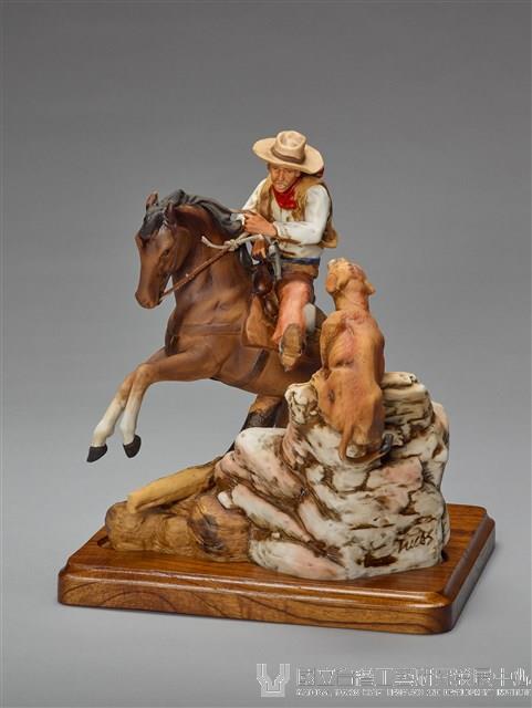 酒瓶系列：牛仔騎馬/山獅藏品圖，第2張