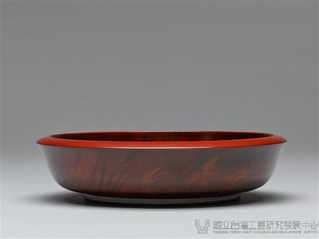 菓子缽(一)-(四)-木紋邊加咖啡漆藏品圖，第2張