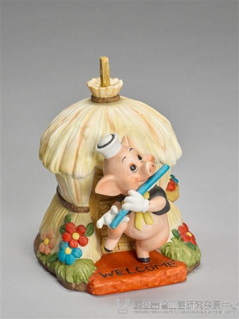 小紅豬吹笛子/三隻小豬（音樂盒）藏品圖，第2張