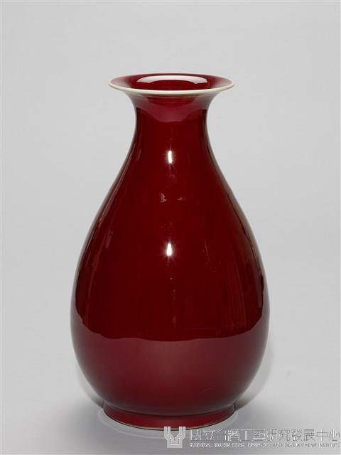 銅紅釉玉壺春瓶藏品圖，第1張